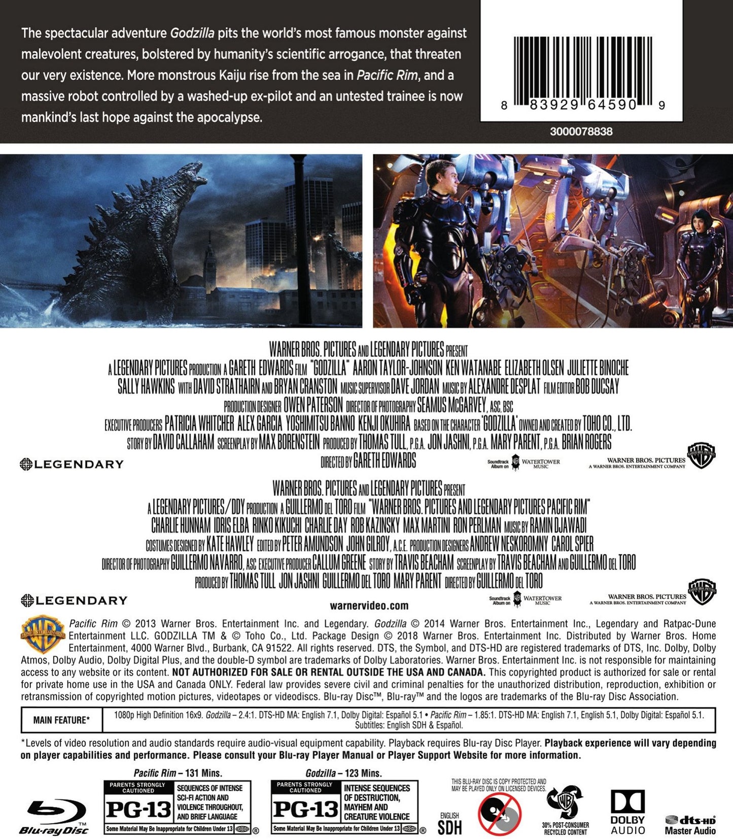 Pacific Rim/Godzilla [Blu-ray]