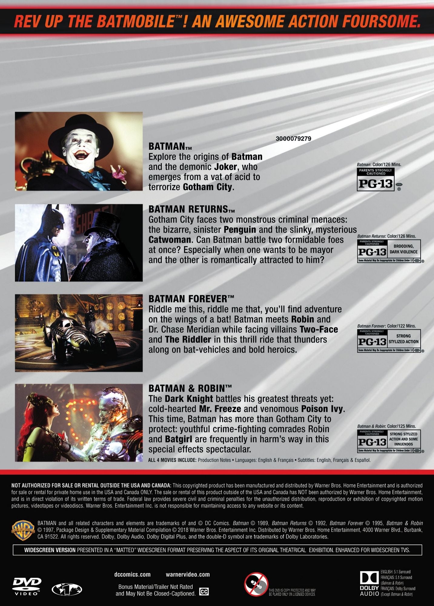 4 Film Favorites: Batman