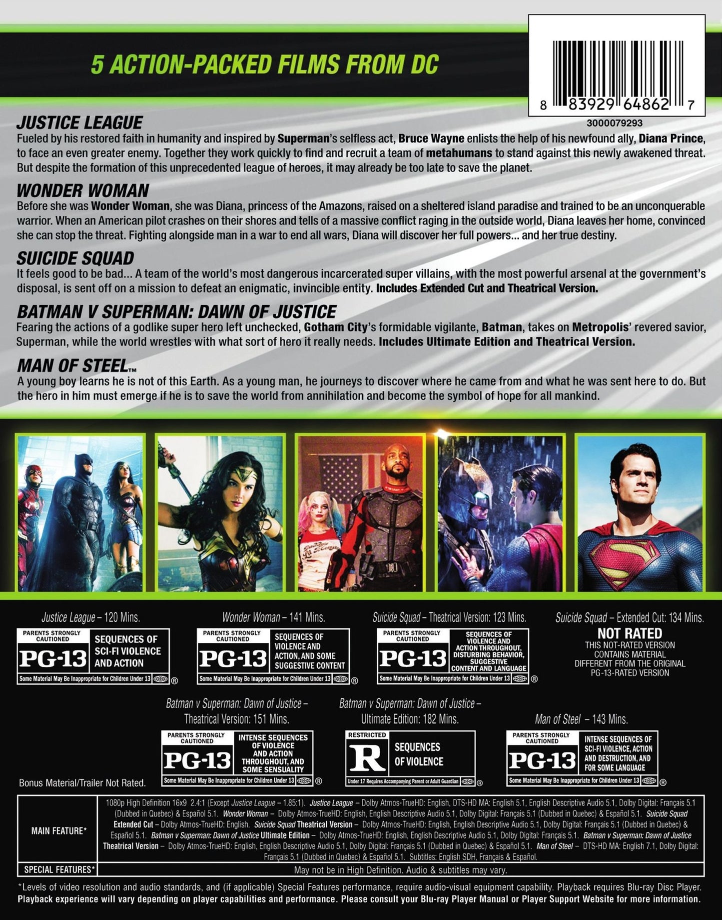 DC 5-Film Collection [Blu-ray]