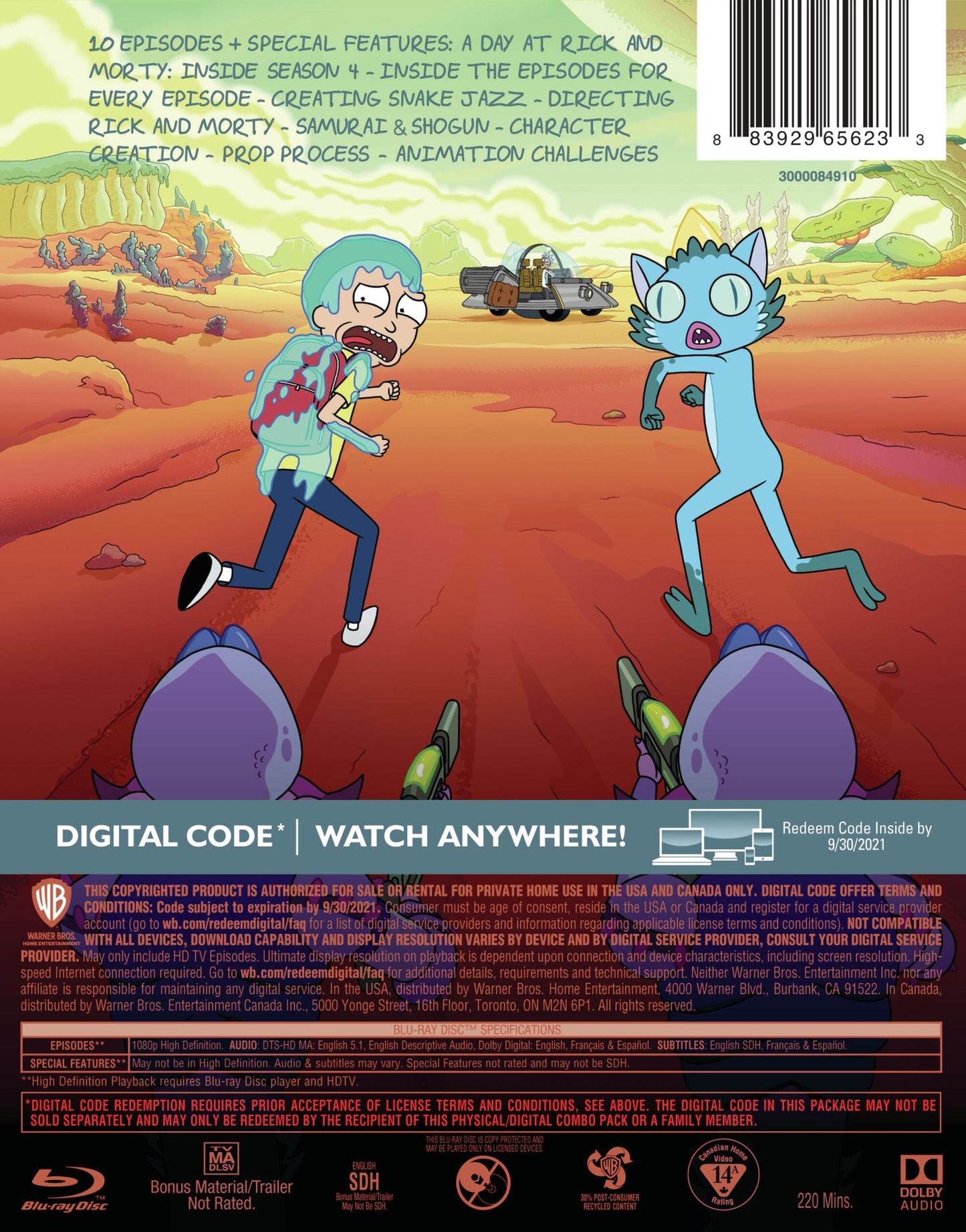 Rick and Morty: Season 4 [Includes Digital Copy] [Blu-ray]