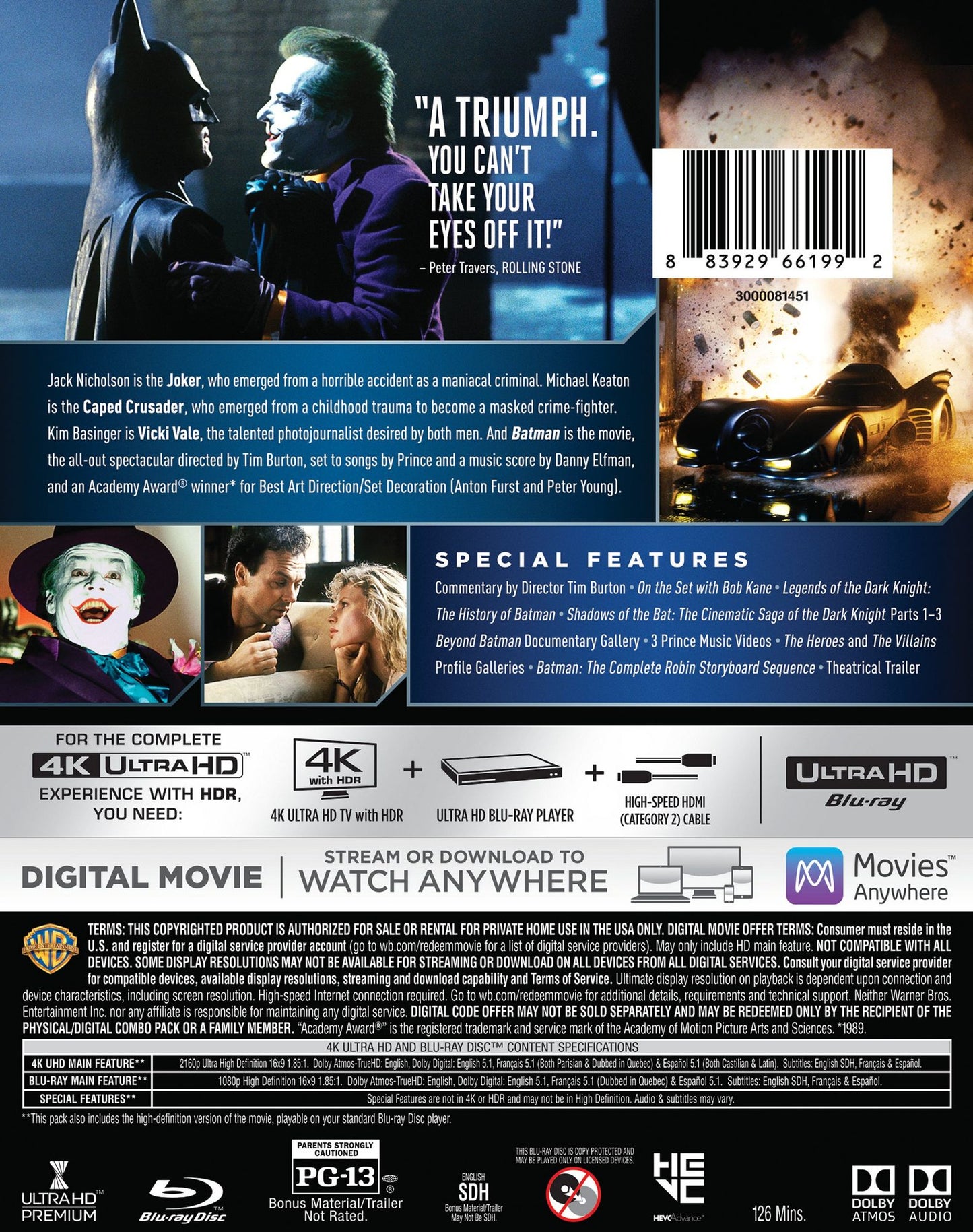 Batman [4K Ultra HD Blu-ray/Blu-ray]