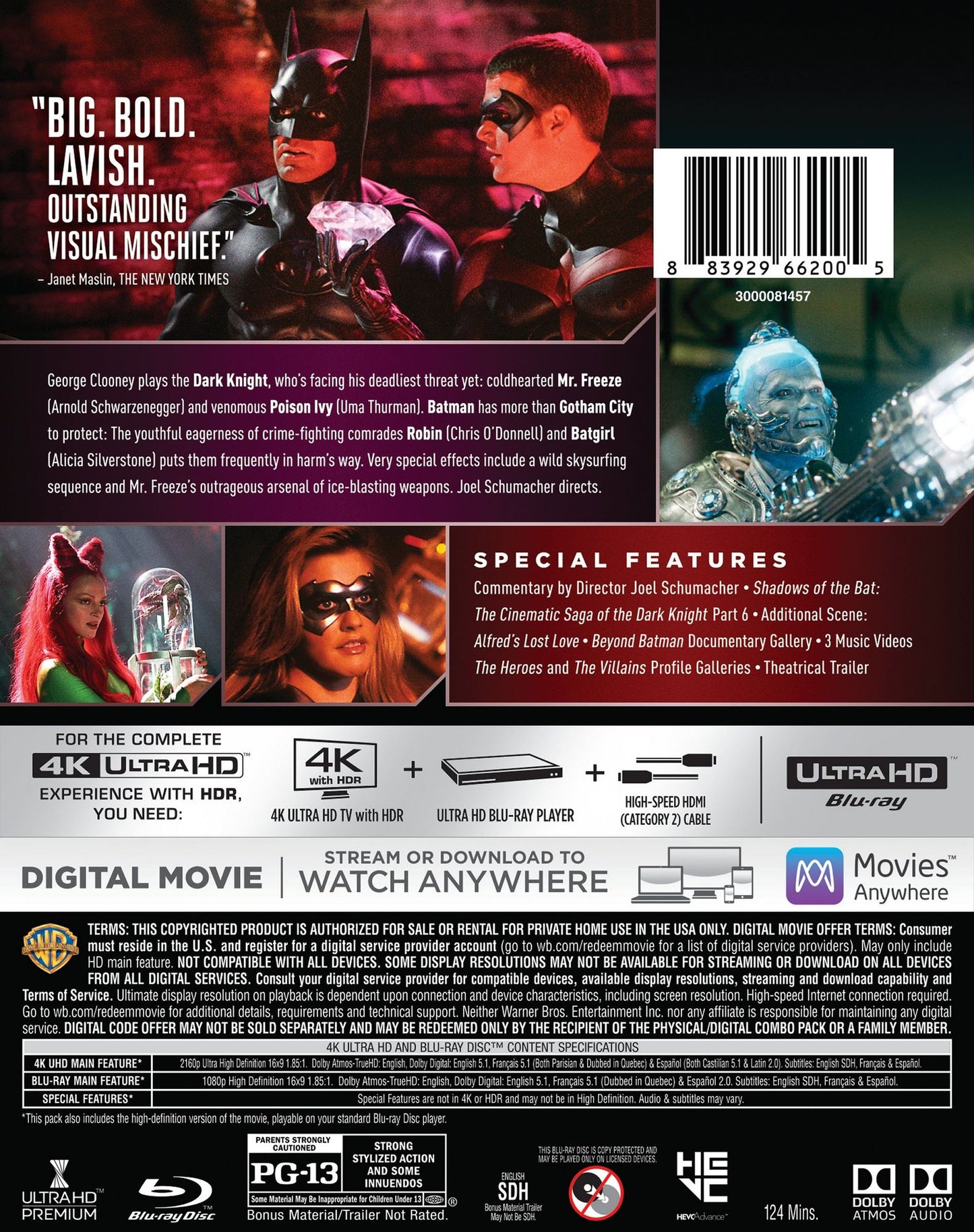 Batman & Robin [4K Ultra HD Blu-ray/Blu-ray]