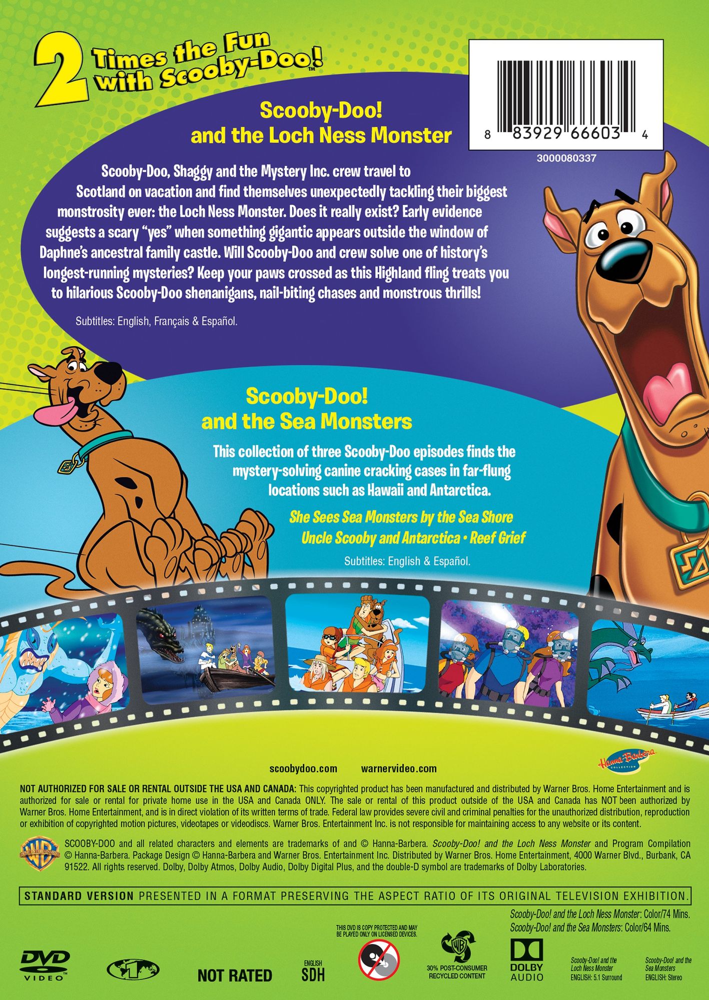 Scooby-Doo! and the Loch Ness Monster/Scooby-Doo! and the Sea Monsters