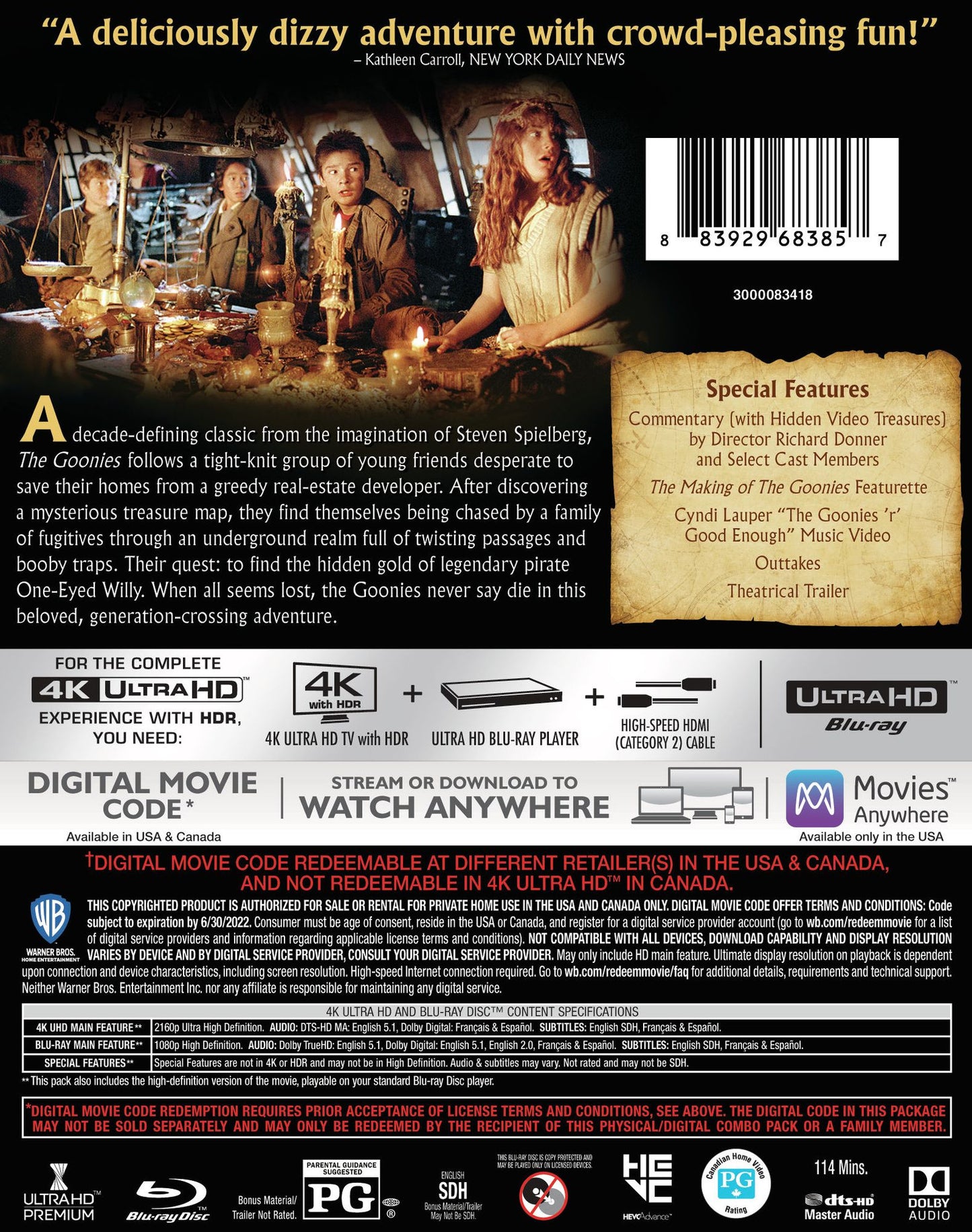 The Goonies [4K Ultra HD Blu-ray]