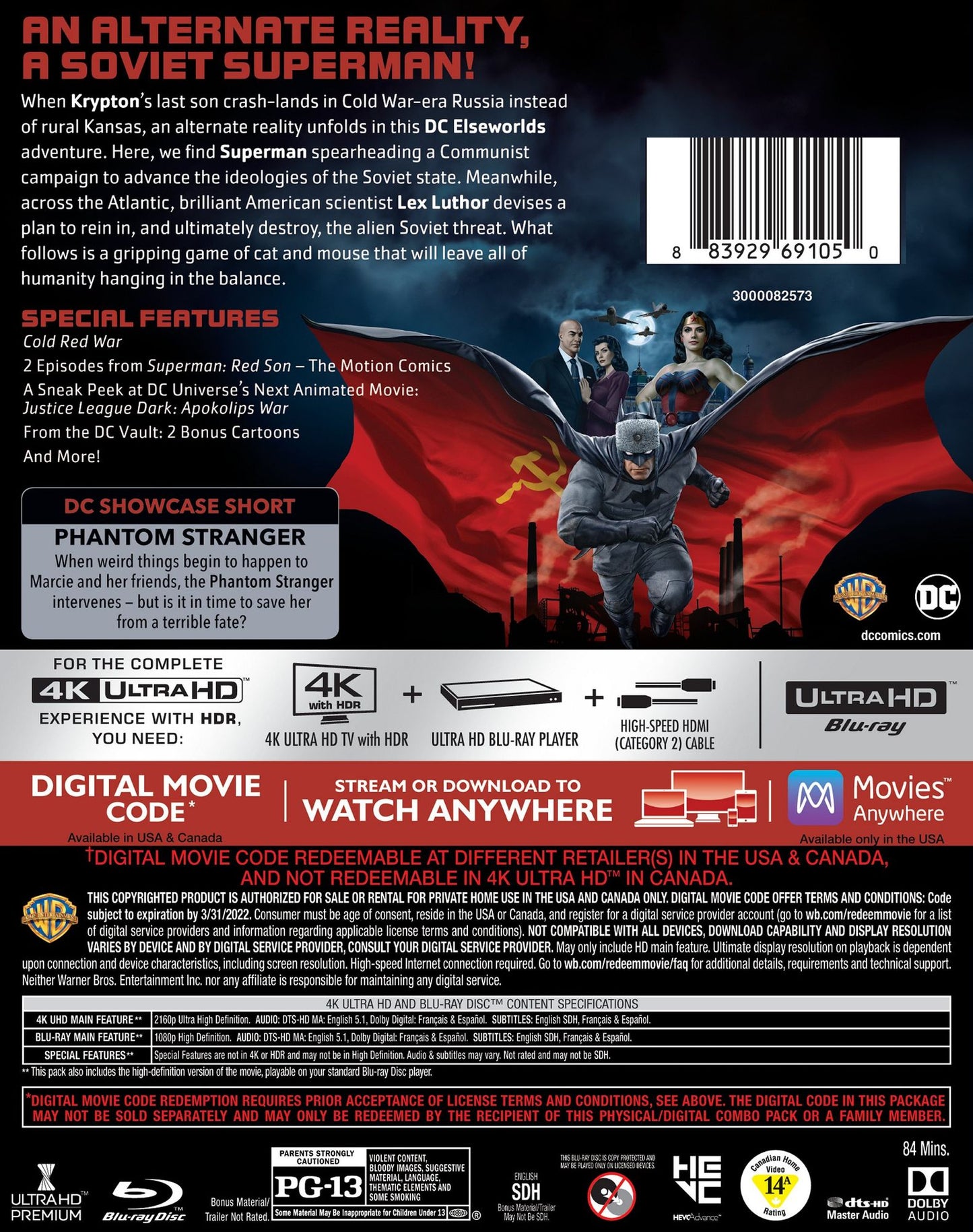Superman: Red Son [4K Ultra HD Blu-ray/Blu-ray]