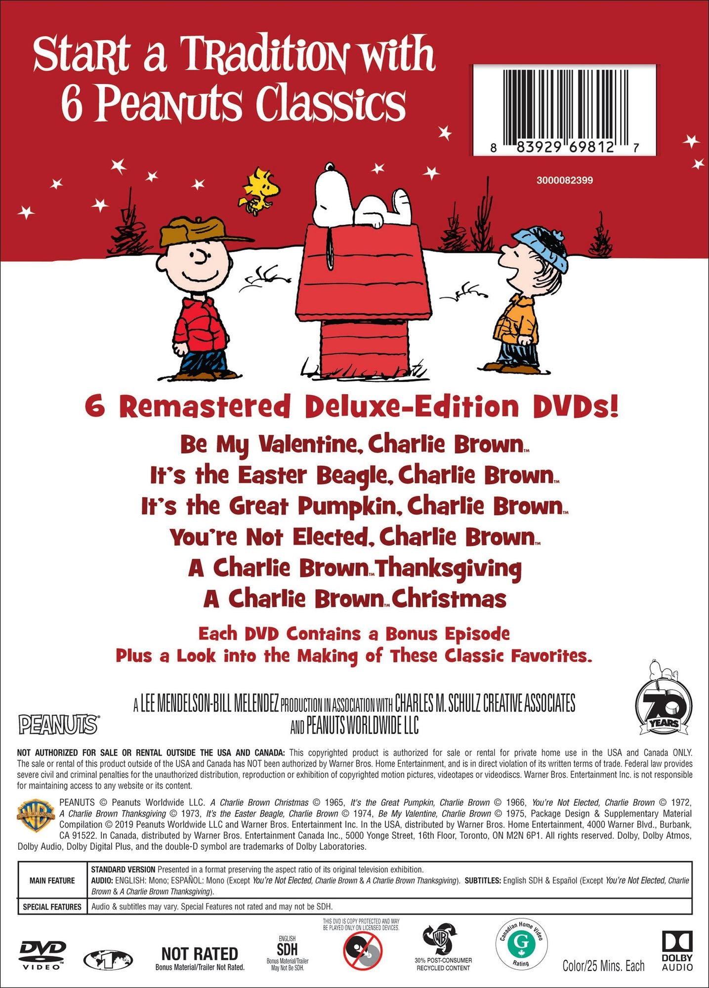 Peanuts Deluxe Collection [6 Discs]