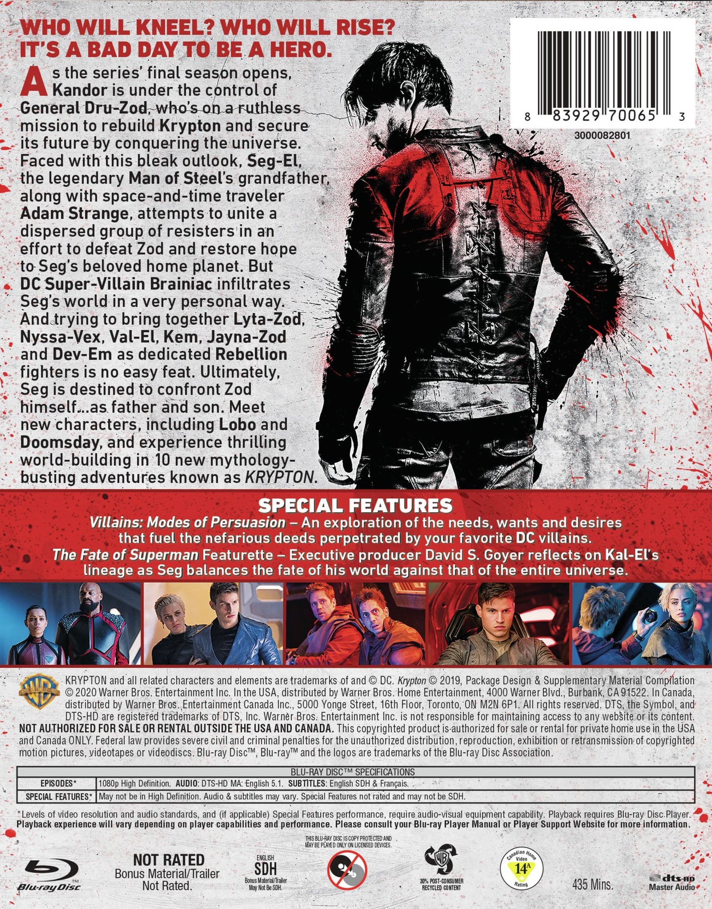 Krypton: The Complete Second and Final Season [Blu-ray] [2 Discs]