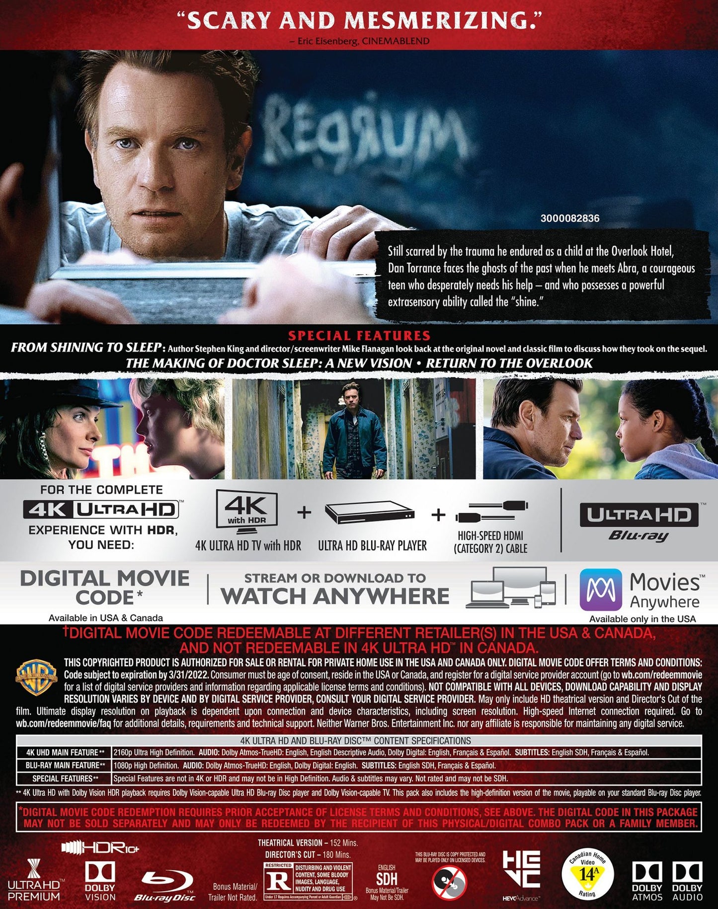 Doctor Sleep [4K Ultra HD Blu-ray/Blu-ray]