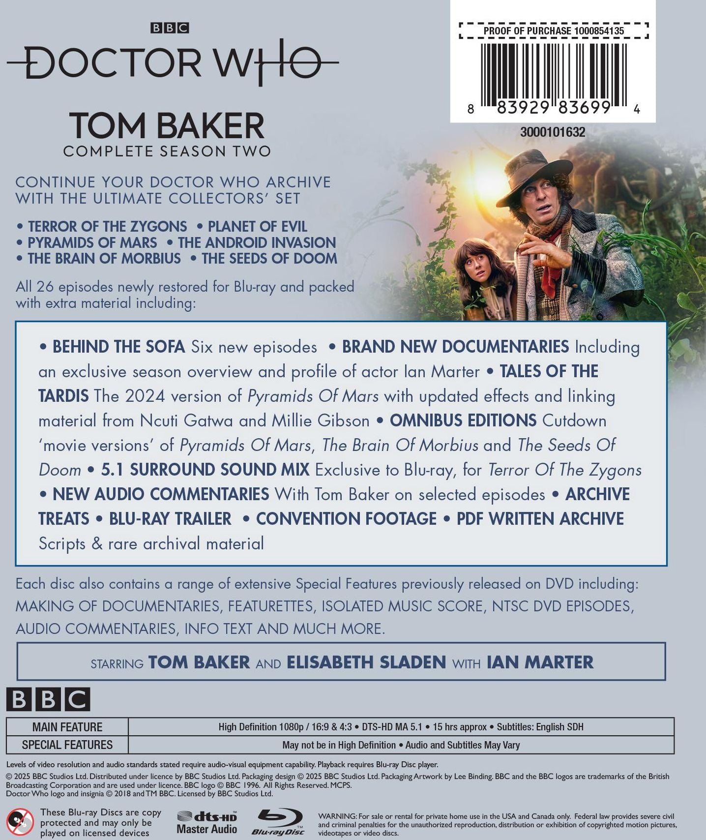 Doctor Who: Tom Baker Complete Series Two