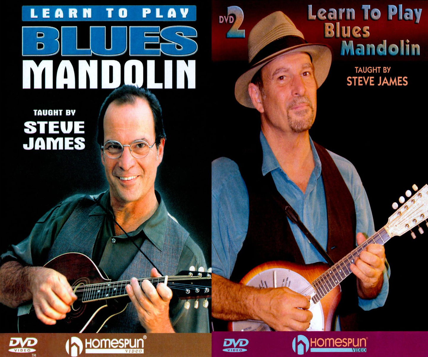 Steve James: Learn to Play Blues Mandolin, Vol. 1 and 2