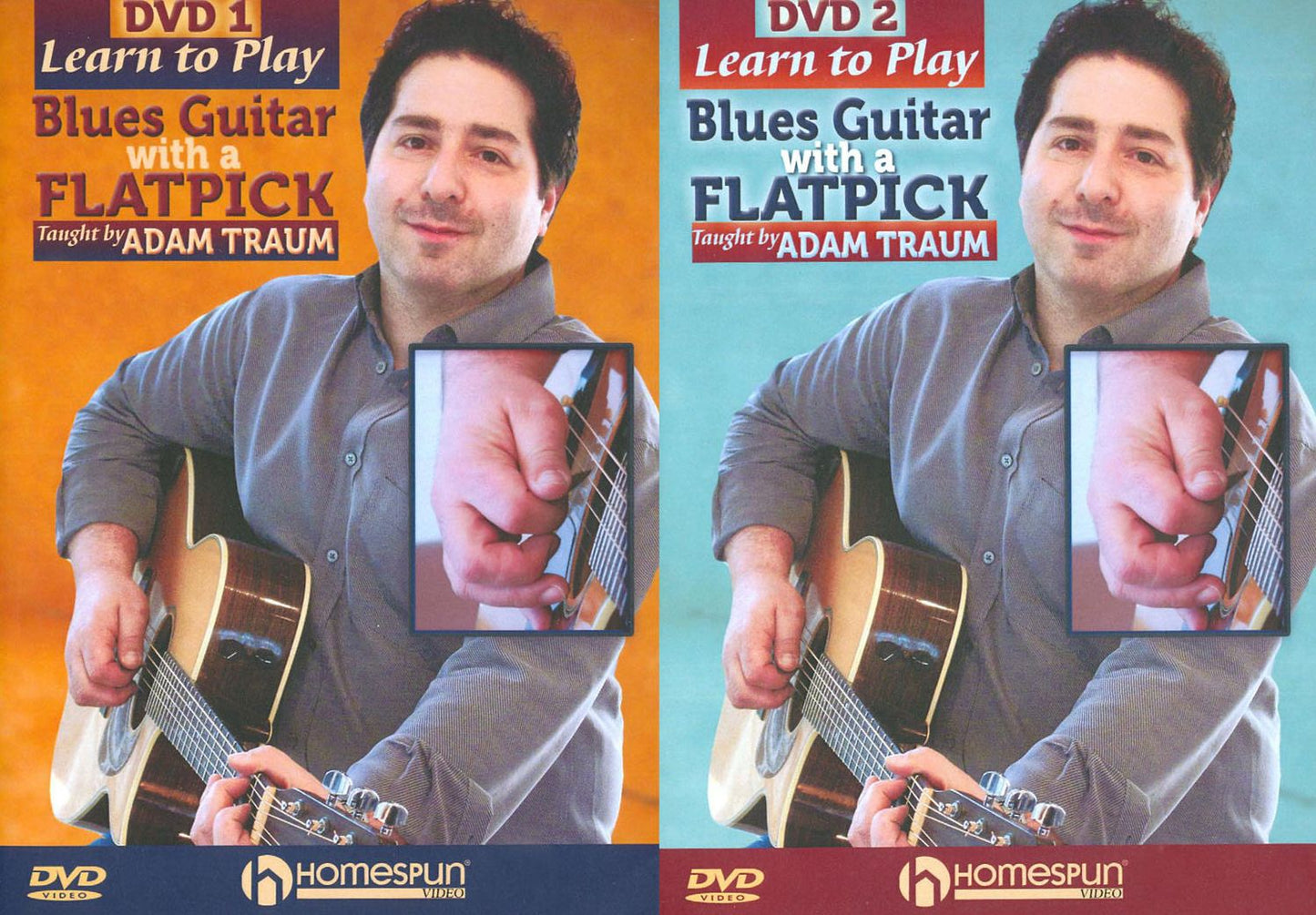 Adam Traum: Learn to Play Blues Guitar with a Flatpick, Vols. 1 & 2 [2 Discs]