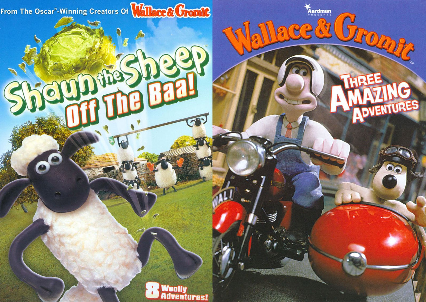 Shaun the Sheep: Off the Baa!/Wallace and Gromit: Three Amazing Adventures [2 Discs]