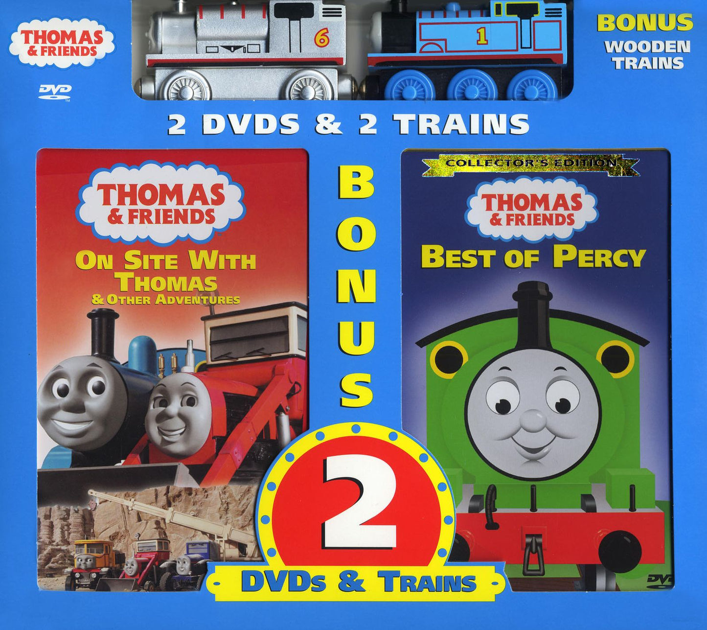 Thomas & Friends: On Site with Thomas/Best of Percy [2 Discs] [With Toy]