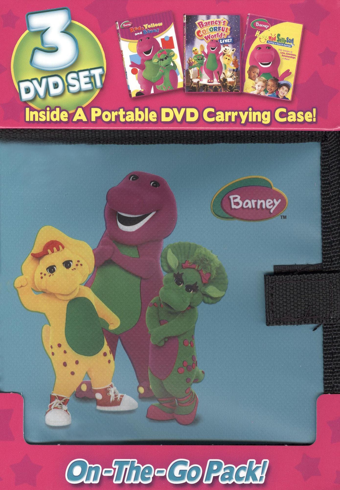 Barney: On-the-Go Pack! [3 Discs] [With Carrying Case]