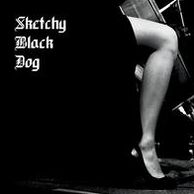 Sketchy Black Dog