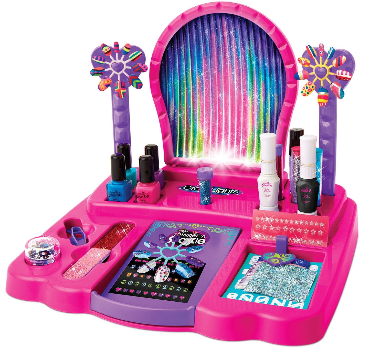 Cra-Z-Art Shimmer 'N Sparkle Crazy Lights The Real 8-in-1 Nail Design Studio