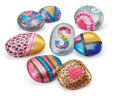 Shimmer and Sparkle Metallic Madness Rock Art