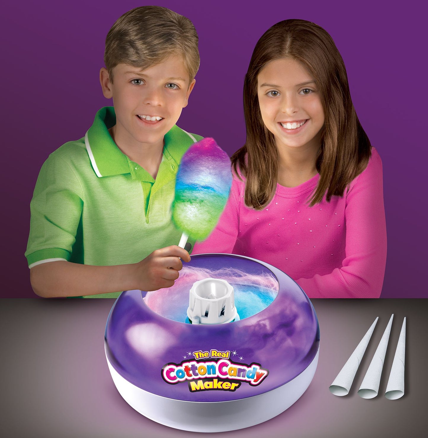 Cra-Z-Art Deluxe Cotton Candy Maker with Lite Up Cotton Candy Wand