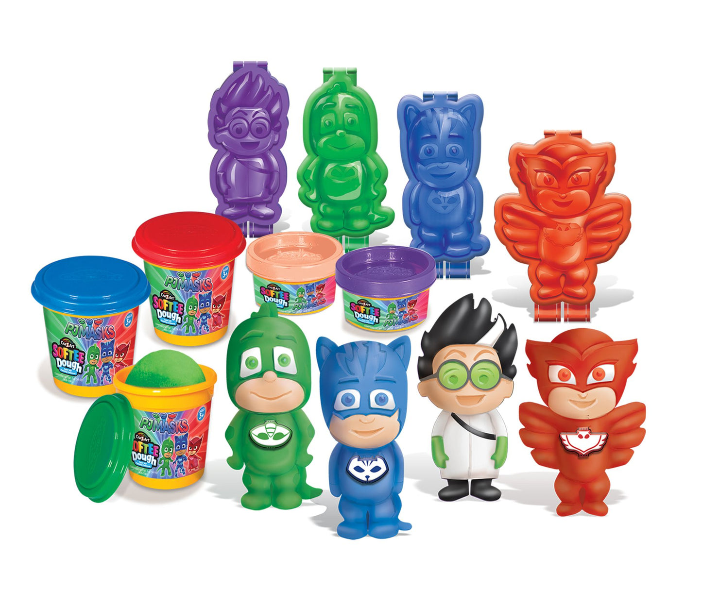 PJ Masks 3D Mold N Play Softee Dough Figure