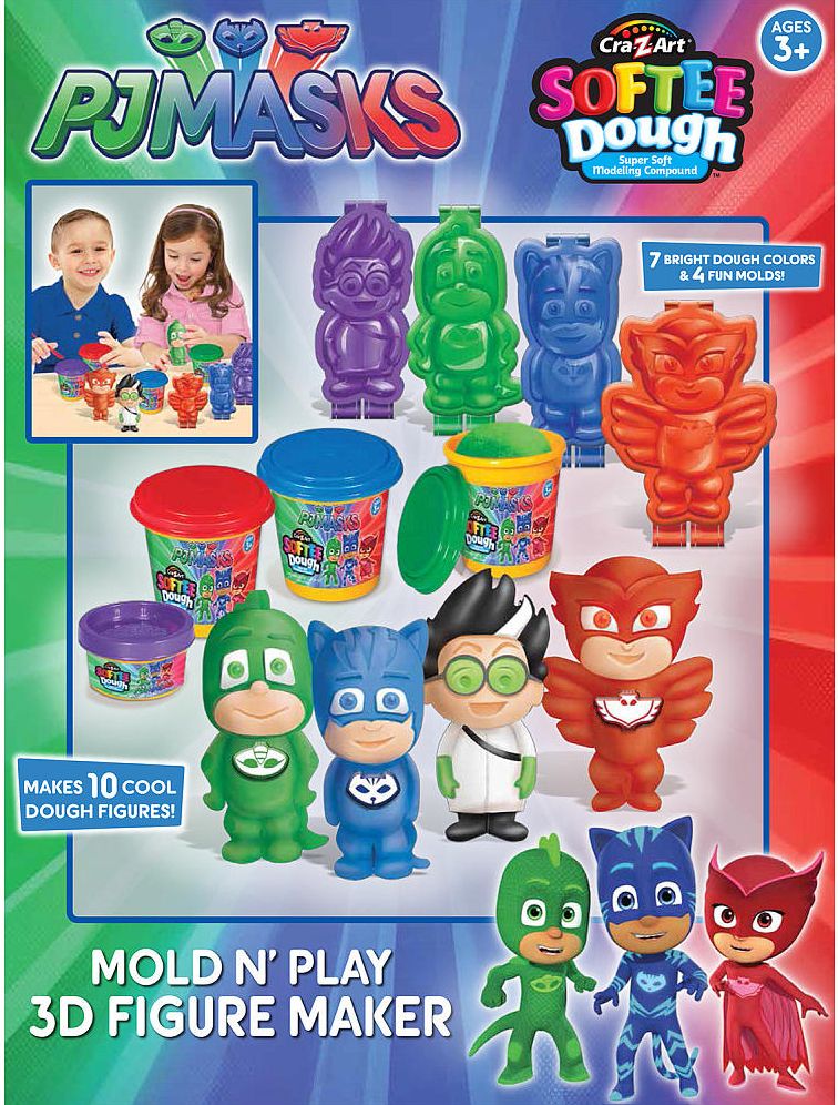 PJ Masks 3D Mold N Play Softee Dough Figure