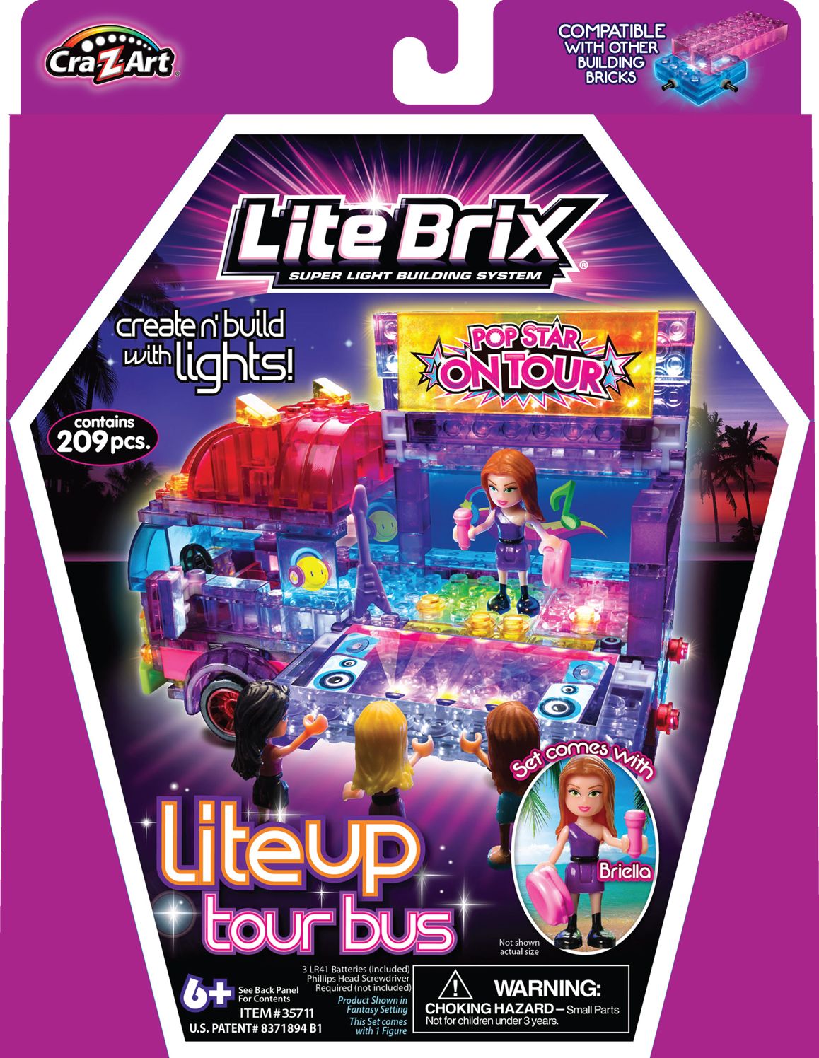Lite brix Girls Tour Bus