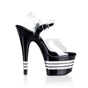 Pleaser Adore-708Ln 6.5 Inch Lined Bottom Ankle Strap Platform Sandal Size 10