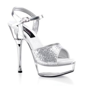 Pleaser Allure-610 5.5 Inch Stiletto Heel Platform Sandal Size 5