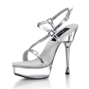 Pleaser Allure-658 5.5 Inch Stiletto Heel Platform Sandal Size 9