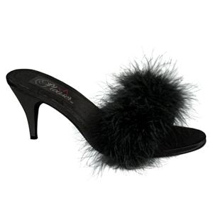 Pleaser Amour-03 3 Inch Classic Marabou Slipper Size 13