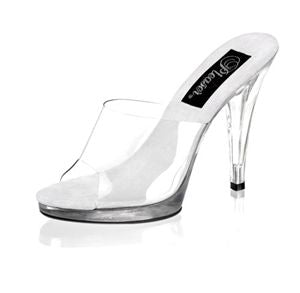 Pleaser Flair-401 4.5 Inch Stiletto Heel Platform Slide Size 7