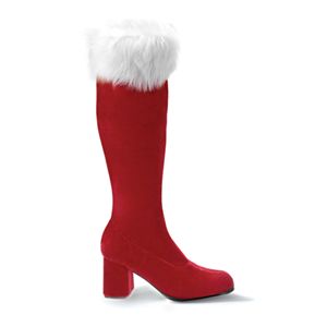 Funtasma Gogo-300F 3 Inch Block Heel Santa Boot Side Zip Size 12