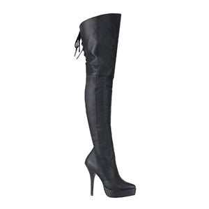 Pleaser Indulge-3011 5.25 Inch Platform Thigh Boot Size 10