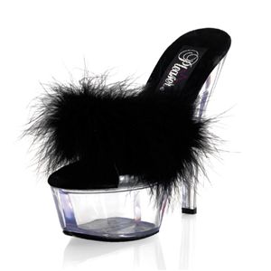 Pleaser Kiss-201F 6 Inch Spike Heel Platform Sandal Size 8