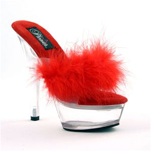 Pleaser Kiss-201F 6 Inch Spike Heel Platform Sandal Size 10