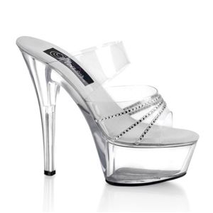 Pleaser Kiss-202R 6 Inch Spike Heel Platform Sandal Size 13