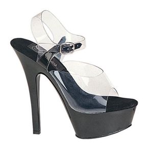 Pleaser Kiss-208 6 Inch Spike Heel Platform Sandal Size 10