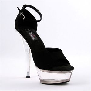 Pleaser Kiss-236 6 Inch Spike Heel Platform Sandal Size 9