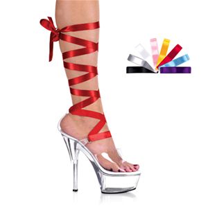 Pleaser Kiss-295 6 Inch Heel Lace-Up Platform Sandal With Interchangeable Laces Size 13