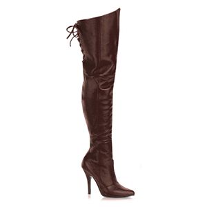 Pleaser Legend-8899 5 Inch Thigh Bt With Lacing Detail At The Rear Size 7