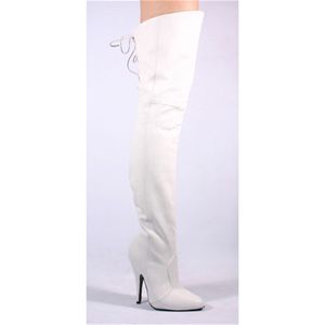 Pleaser Legend-8899 5 Inch Thigh Bt With Lacing Detail At The Rear Size 10