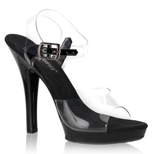 Pleaser Lip-108 5 Inch Stiletto Heel Ankle Strap Platform Sandal Size 11