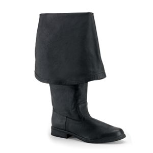 Pleaser Maverick-2045 Men S 1.5 Inchblack Pirate Bt With 11 Inch Bell Cuff Size 14
