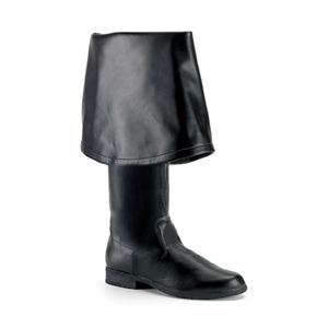 Pleaser Maverick-2045 Men S 1.5 Inchblack Pirate Bt With 11 Inch Bell Cuff Size 14