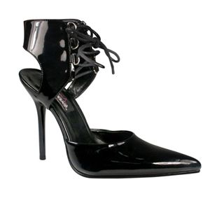 Pleaser Milan-39 4.5 Inch Pointed-Toe Ankle Lace Pump Size 8