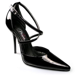 Pleaser Milan-42 4.5 Inch Quarter Crisscross Strap D Orsay Size 14