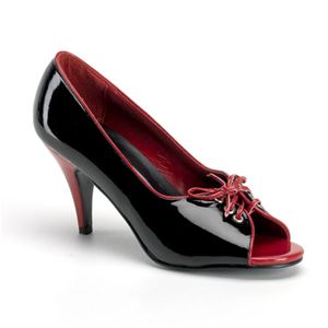 Funtasma Pump-216 3 Inch Two Tone Pump With Adjustable Front Lacing Size 10