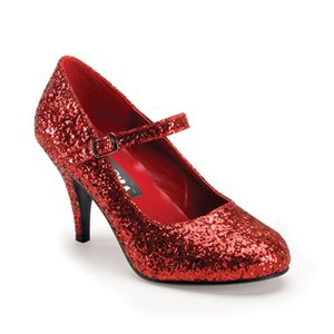 Funtasma Glinda-50G Red Glittre Mary Jane Shoe 3 Inch Size 7