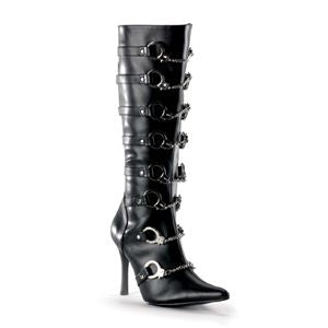 Funtasma Police-201 Black Pump Hand Cuff Strap Police Boot 3.75 Inch Size 10
