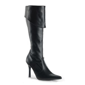 Funtasma Pirate-140 Black Pump Knee High Sexy Pirate Boot 3.75 Inch Size 7