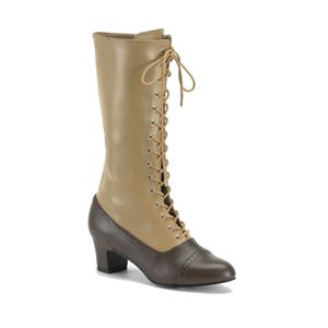 Funtasma Victorian-112 Brown-Tan Pu 2 Inch Size 9